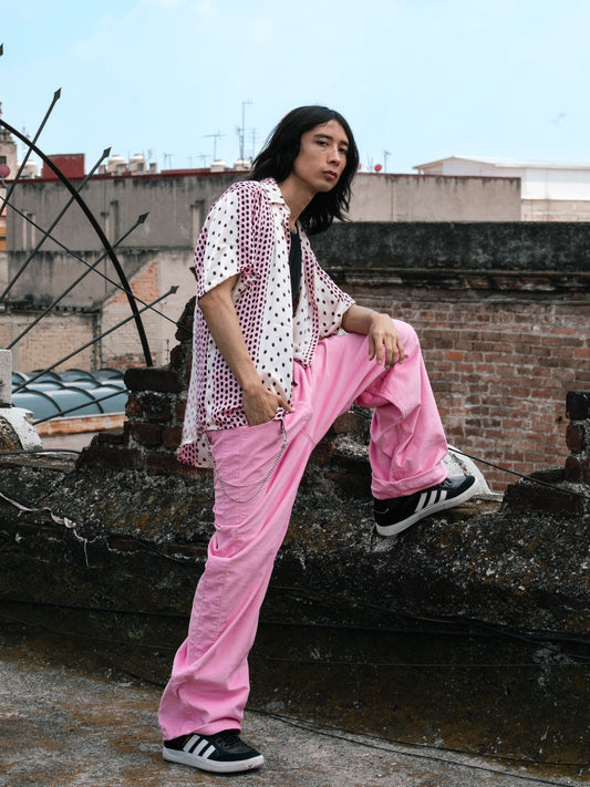 CAMISA PINK POLCADOT