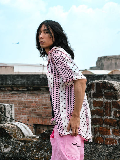 CAMISA PINK POLCADOT