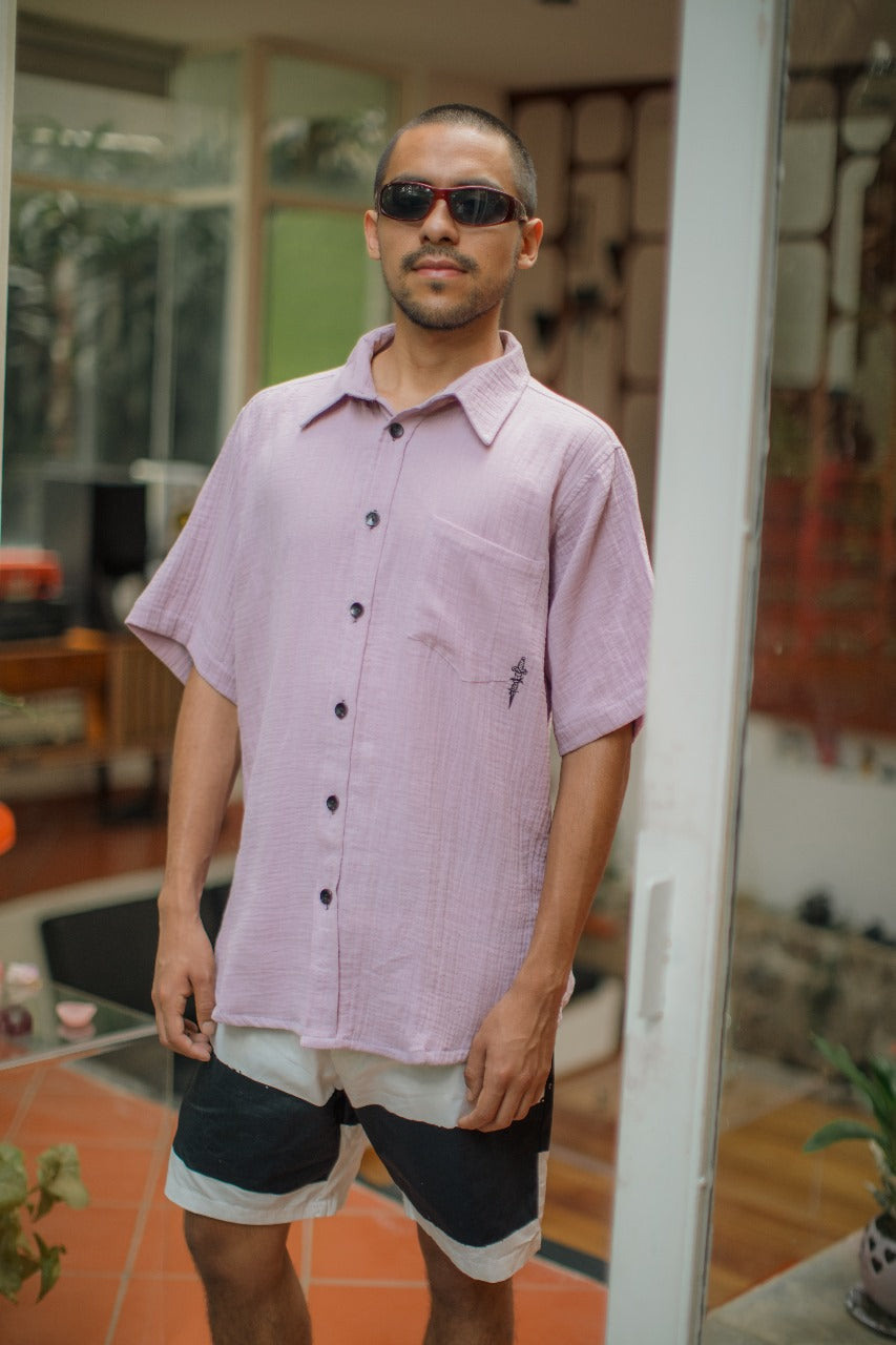 CAMISA COTTON LILA