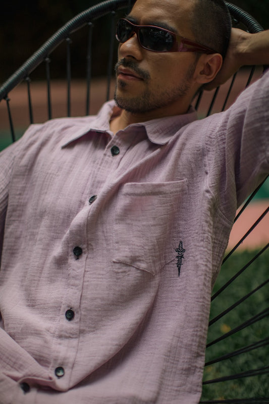 CAMISA COTTON LILA