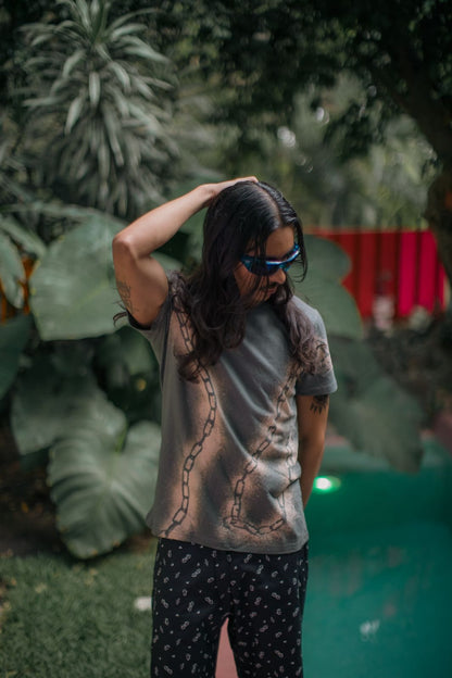 TSHIRT CADENAS GRIS
