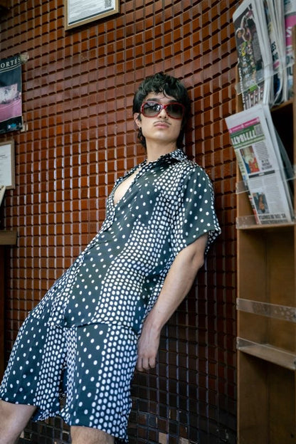 .POLKA DOTS SET NEGRO